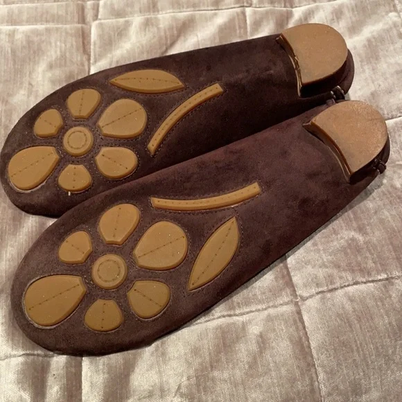 Miu MIU Suede Gemstone Bedazzled Shoes - Picture 6 of 13